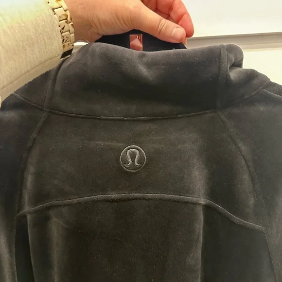 Lululemon Scuba Oversized Funnel Neck Half Zip in Black Velvet Size XL/XXL - Picture 8 of 8